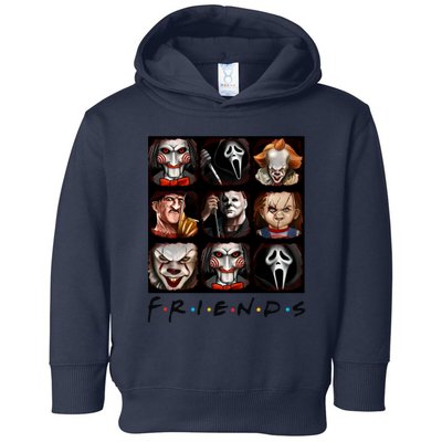 Horror Movie Characters Scary Halloween Toddler Hoodie