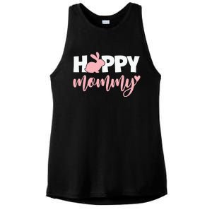 Happy Mommy Cute Bunny Ladies PosiCharge Tri-Blend Wicking Tank