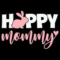 Happy Mommy Cute Bunny Drawstring Bag