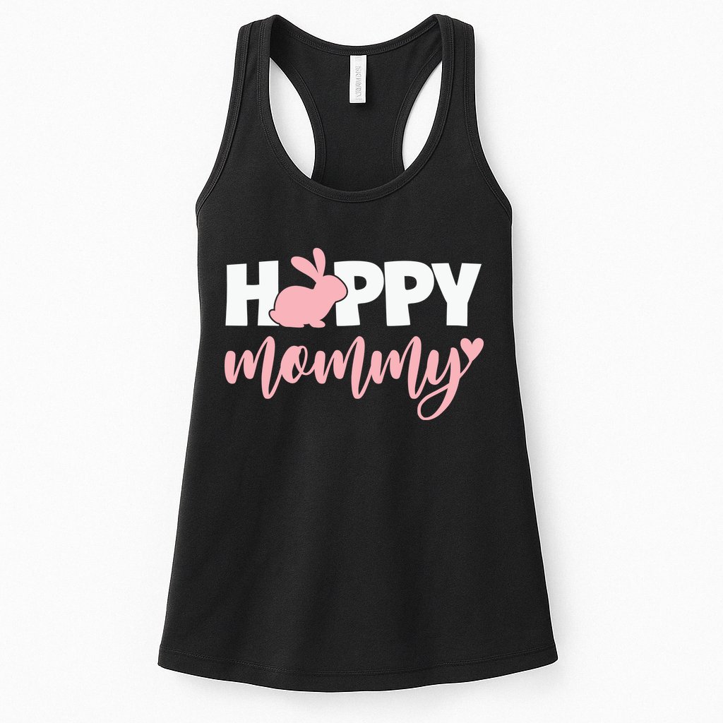 Happy Mommy Cute Bunny Womens Tank Top