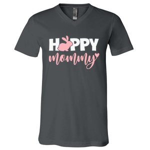 Happy Mommy Cute Bunny V-Neck T-Shirt