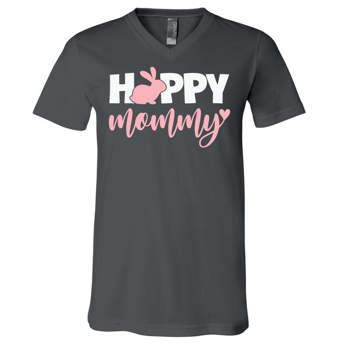 Happy Mommy Cute Bunny V-Neck T-Shirt