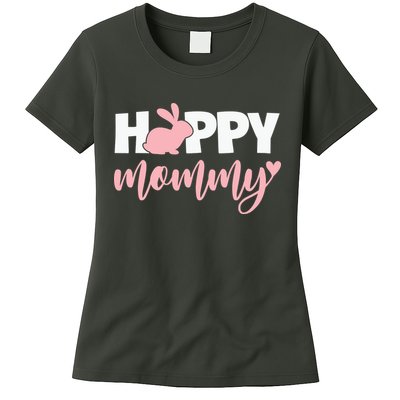 Happy Mommy Cute Bunny Womens T-Shirt