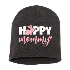 Happy Mommy Cute Bunny Short Acrylic Beanie