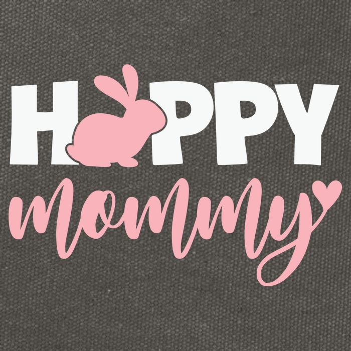 Happy Mommy Cute Bunny Cotton Canvas Backpack