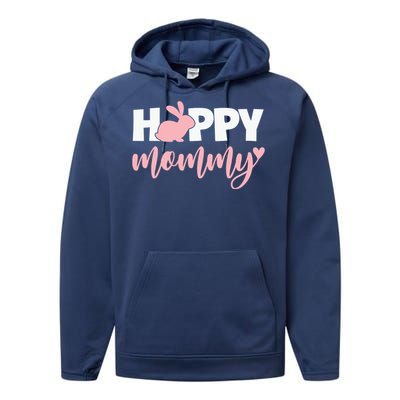 Happy Mommy Cute Bunny Performance Fleece Hoodie