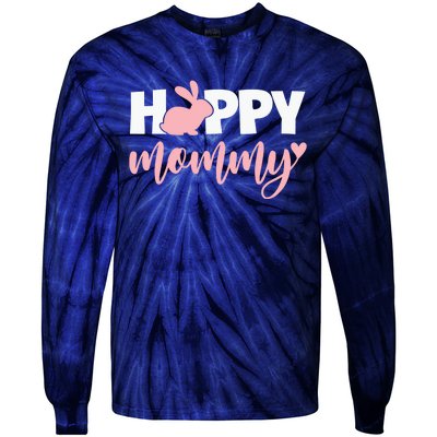 Happy Mommy Cute Bunny Tie-Dye Long Sleeve Shirt