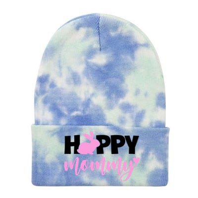 Happy Mommy Cute Bunny Tie Dye 12in Knit Beanie