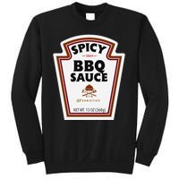 Halloween Matching Costume Spicy Bbq Sauce Bottle Label Sweatshirt