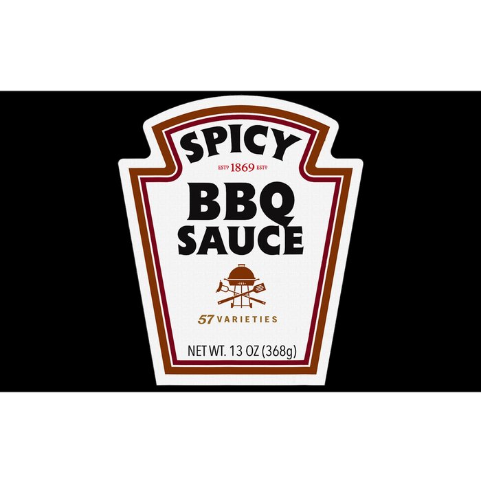 Halloween Matching Costume Spicy Bbq Sauce Bottle Label Bumper Sticker