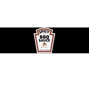 Halloween Matching Costume Spicy Bbq Sauce Bottle Label Bumper Sticker