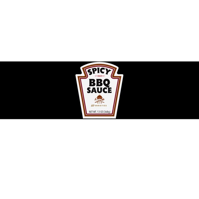 Halloween Matching Costume Spicy Bbq Sauce Bottle Label Bumper Sticker