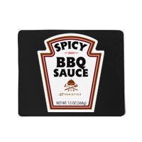 Halloween Matching Costume Spicy Bbq Sauce Bottle Label Mousepad