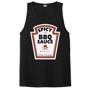 Halloween Matching Costume Spicy Bbq Sauce Bottle Label PosiCharge Competitor Tank