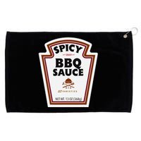 Halloween Matching Costume Spicy Bbq Sauce Bottle Label Grommeted Golf Towel