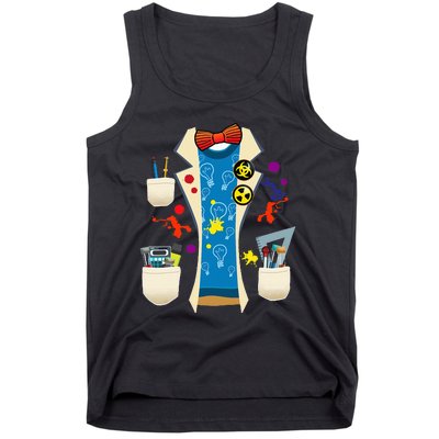 Halloween Mad Chemist Scientist DIY Costume Physics Science Tank Top