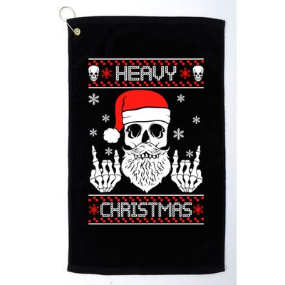 Heavy Metal Christmas 2020 Ugly Christmas Cool Gift Golf Towel