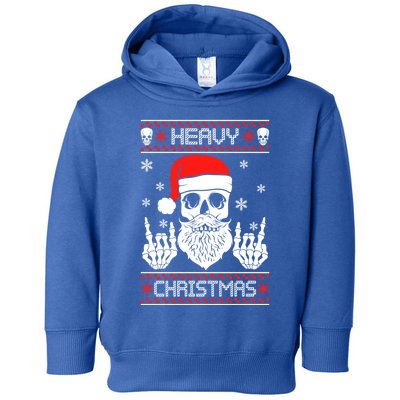 Heavy Metal Christmas 2020 Ugly Christmas Cool Gift Toddler Hoodie