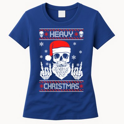 Heavy Metal Christmas 2020 Ugly Christmas Cool Gift Womens T-Shirt