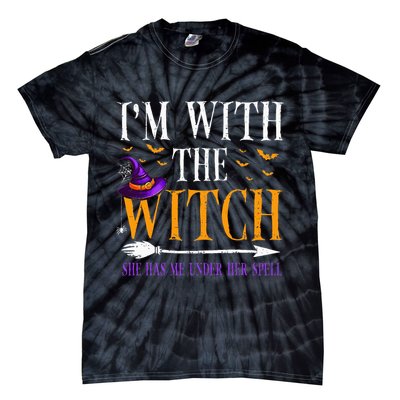 Halloween Matching Couples Costume IM With The Witch Tie-Dye T-Shirt