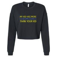 Has More Chromosomes Down Syndrome Awareness Gift Cropped Pullover Crew