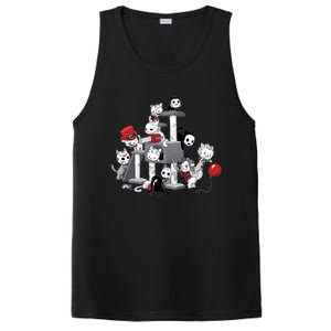 Horror Movies Cat Funny Halloween PosiCharge Competitor Tank