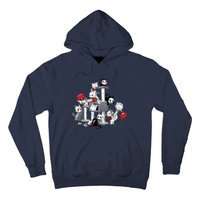 Horror Movies Cat Funny Halloween Hoodie