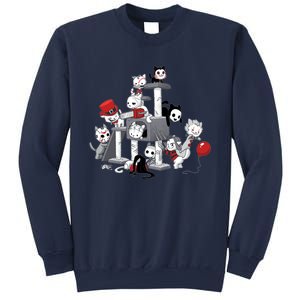 Horror Movies Cat Funny Halloween Sweatshirt