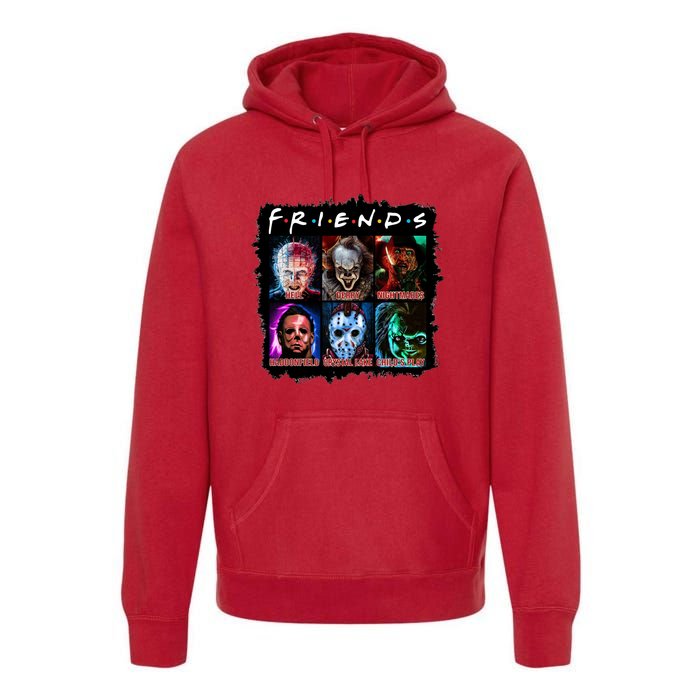 Horror Movie Character Halloween Friends Horror Fan Gift Premium Hoodie