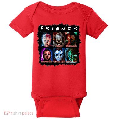 Horror Movie Character Halloween Friends Horror Fan Gift Baby Bodysuit