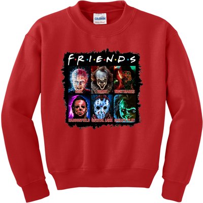 Horror Movie Character Halloween Friends Horror Fan Gift Kids Sweatshirt