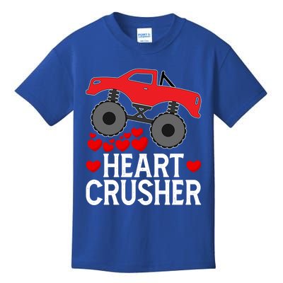 Heart Monstergifttruck Crusher Valentines Day Cute Cool Gift Kids T-Shirt