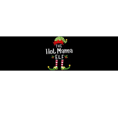 Hot Mama Christmas Elf Matching Pajama XMas Party  Bumper Sticker