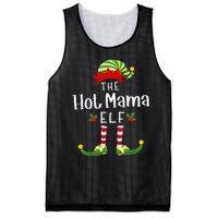 Hot Mama Christmas Elf Matching Pajama XMas Party  Mesh Reversible Basketball Jersey Tank