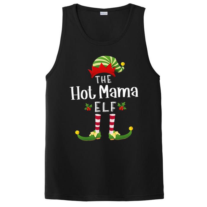 Hot Mama Christmas Elf Matching Pajama XMas Party  PosiCharge Competitor Tank