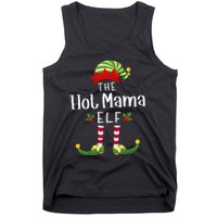 Hot Mama Christmas Elf Matching Pajama XMas Party  Tank Top