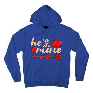 He's Mine Couple Valentine's Day Great Gift Tall Hoodie