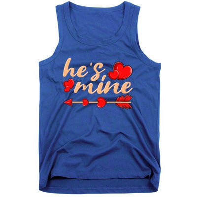 He's Mine Couple Valentine's Day Great Gift Tank Top