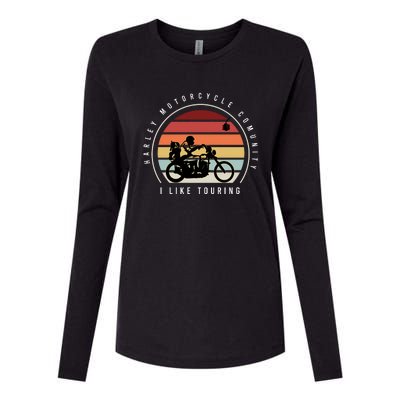 Harley Motorcycle Community Womens Cotton Relaxed Long Sleeve T-Shirt