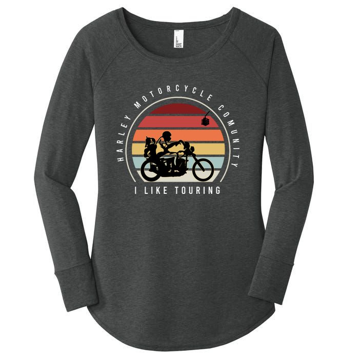 Harley Motorcycle Community Women's Perfect Tri Tunic Long Sleeve Shirt