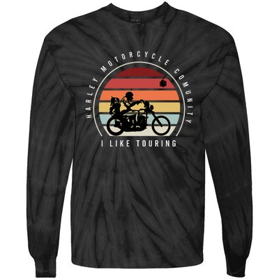 Harley Motorcycle Community Tie-Dye Long Sleeve Shirt