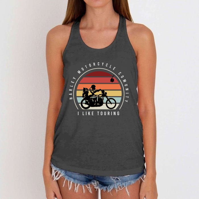 Harley Motorcycle Community Women's Knotted Racerback Tank