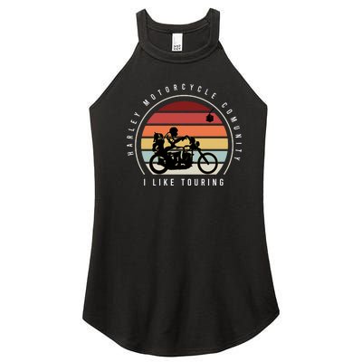 Harley Motorcycle Community Women's Perfect Tri Rocker Tank