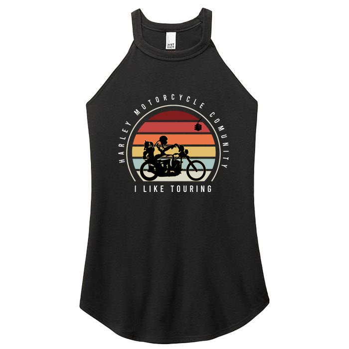 Harley Motorcycle Community Women's Perfect Tri Rocker Tank