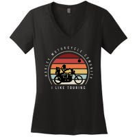 Harley Motorcycle Community Women's V-Neck T-Shirt