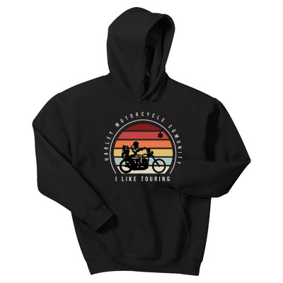 Harley Motorcycle Community Kids Hoodie