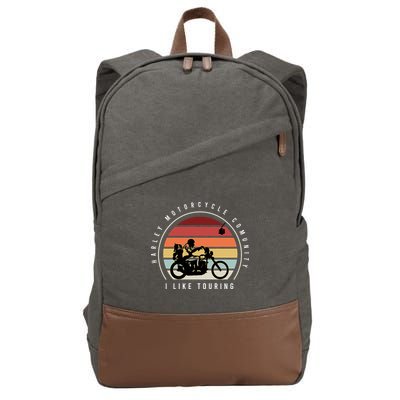 Harley Motorcycle Community Cotton Canvas Backpack