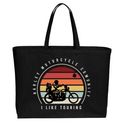 Harley Motorcycle Community Cotton Canvas Jumbo Tote