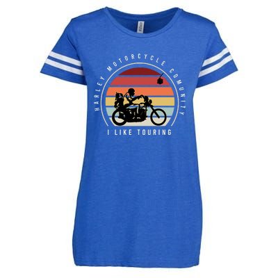 Harley Motorcycle Community Enza Ladies Jersey Football T-Shirt