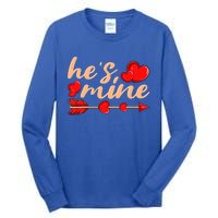 He's Mine Couple Valentine's Day Gift Tall Long Sleeve T-Shirt